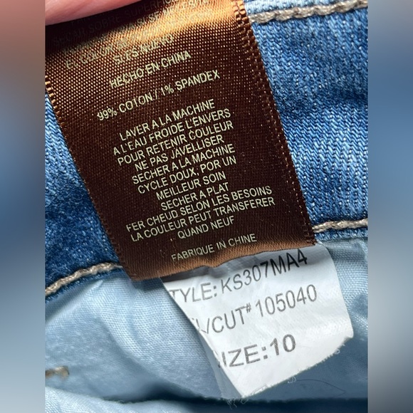 Kut Kloth Women Catherine Boyfriend Mid Rise Stretch Denim Bermuda Short Size 10 - Picture 9 of 9